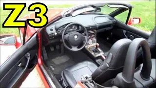 2000 BMW Z3 ROADSTER CONVERTIBLE, START UP, walk around and review