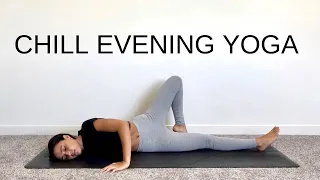 Chill Evening Yoga + Meditation | Wind Down Relaxing Stretch