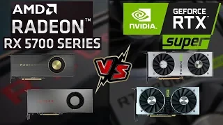 Amd RX 5700 XT vs RTX 2070 Super vs Radeon RX 5700 vs RTX 2060 Super First Gaming Benchmark