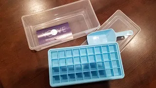 Product Review: Yoove Ice Cube Tray With Lid and Bin {Silicone Ice Tray For Freezer}