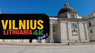 Vilnius, Lithuania pt.1 - 4K I Relaxing Walking Tour I No Music