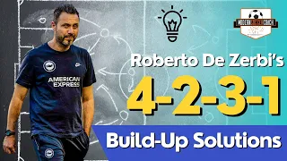 Roberto De Zerbi 4-2-3-1 Build Up Solutions