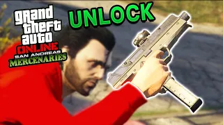 How To Unlock The TACTICAL SMG in GTA 5 Online San Andreas Mercenaries DLC