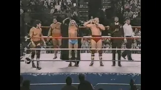 Tito Santana & Pedro Morales vs Iron Sheik & Nikolai Volkoff   SuperStars Oct 25th, 1986