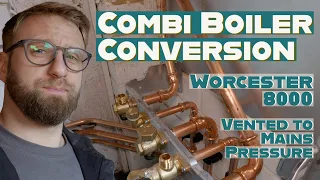 How to install a Combi boiler conversion - Worcester 8000 - Vented boiler to mains pressured system