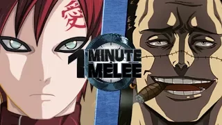 Gaara vs Crocodile (Naruto vs One Piece) - One Minute Melee S5 EP11