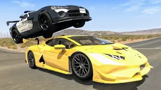 Crazy Police Chases #36 - BeamNG Drive Crashes | CrashBoomPunk