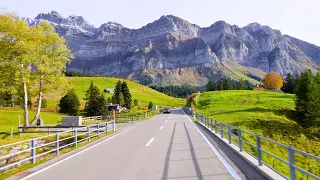 🍁  Golden Autumn in Switzerland 🇨🇭 Driving in Swiss Mountain Villages | #swiss #swissview