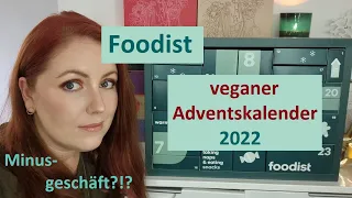 Foodist Adventskalender 🤔 die vegane Variante 2022 🤤🥜 Weniger Wert als bezahlt?!?