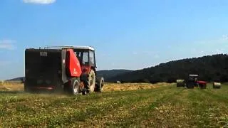 Lisovanie sena - Zetor 7045 + DF 1.8 V, Zetor 6011 - ORIGINÁLNY ZVUK !!!