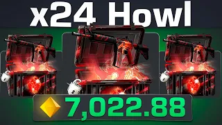 I've OPENED 24x HOWL ABUSER CASES on CLASH.GG *MAX ITEM* | ADDICTED