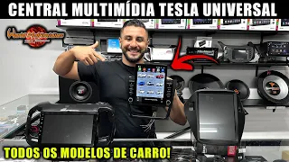 CENTRAL MULTIMÍDIA TESLA UNIVERSAL - WORLD MULTIMÍDIAS