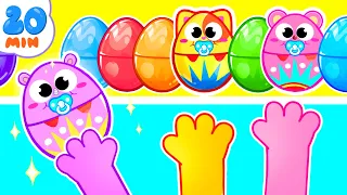 Little Surprise Eggs for Kids | Funny Songs For Baby & Nursery Rhymes by Toddler Zoo