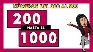 🌟Números del 200 al 1000 en letras en español I Spanish Numbers 200-1000