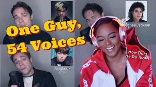 He is LEGIT y'all!! Black Gryph0n - ONE GUY, 54 VOICES (With Music!) {Reaction} | ImStillAsia