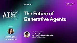 The Future of Generative AI Agents with Joon Sung Park