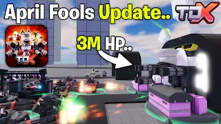 NEW April Fools Update.. This Toilet is Really The HARDEST Boss.. | Roblox Tower Defense X