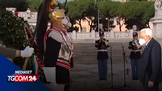 Mattarella all'Altare della Patria