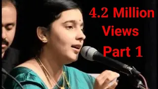 Part - 1 Vibhavari Apte Joshi sings  Lataji's songs. Pure nectar for ears, mind and soul HUMLOG Pune