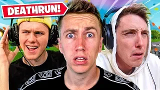 I AM IN A FORTNITE YOUTUBER DEATHRUN!