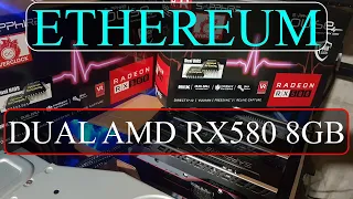 ETHEREUM Mining on Dual Sapphire Radeon RX580s - HiveOS