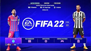 FIFA 22 PS5 FC BARCELONA - JUVENTUS | MOD Ultimate Difficulty Career Mode HDR Next Gen