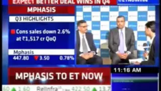 Q3 ET Now Earnings With ET Now - Mr.  Ganesh Ayyar & Mr.  V Suryanarayanan - Mphasis