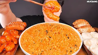 꾸덕꾸덕 크림진짬뽕 크림새우 칠리새우 군만두 소세지 먹방! Spicy Cream Noodles Fried Shrimp Sausage EATING ASMR MUKBANG