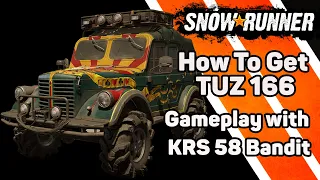 Snowrunner TUZ 166 Location/Taymyr/Gameplay with KRS 58 Bandit.