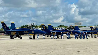 US Navy Blue Angels Arrival for the Fort Lauderdale Air Show!