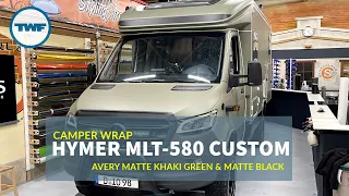 Camper wrap Hymer MLT-580 in Avery Khaki Green