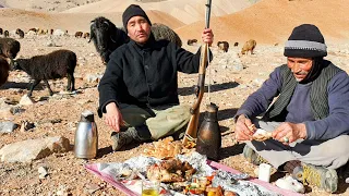 Organic Mountain Village Life | Cooking delicious Shepherd Food on The Nature |Afghan Village life