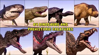 All 84 New Species Dinosaurs and Prehistoric Creatures | Jurassic World Evolution