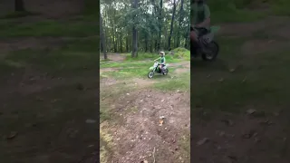 Learning to wheelie the kx65