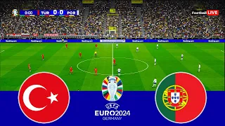 TURKEY vs PORTUGAL - EURO 2024 Group F - Full Match All Goals | Ronaldo vs Turkey | PES Gameplay
