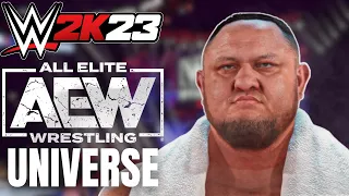 I made the BEST AEW Universe Mode in WWE2k23...