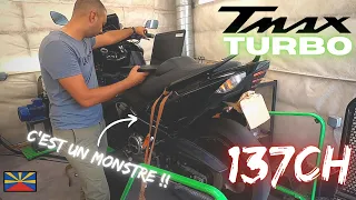 TMAX 530 TURBO DE 137CH🔥 : LE TMAX LE PLUS RADICAL DE TOUS 😱 😱  (PREUVE À L'APPUI)