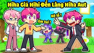 SẼ NHƯ THẾ NÀO NẾU HIHI ĐẾN LÀNG HIHA AUT TRONG MINECRAFT*HIHA DẪN HIHI ĐẾN LÀNG HIHA 😎🤣