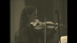 Hilary Hahn and Andrius Žlabys perform J. S. Bach Siciliano from Sonata BWV 1031 | 1998