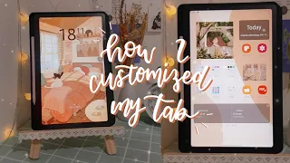 how to have a simple & aesthetic samsung tab🌸