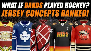 What If Music Bands Played Hockey? Jersey Concepts RANKED!