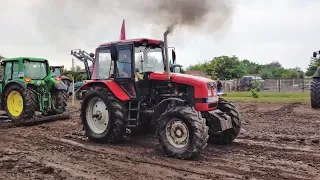 Belarus 6 cylinder tractor pulling 2019, clutch burned