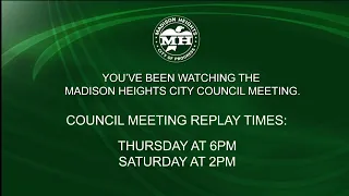 Regular City Council Meeting - December 13, 2021