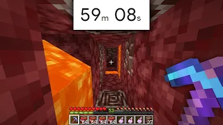 I Mined in a Straight Line For 1 Hour in The Nether and Found THIS… (Minecraft 1.17)