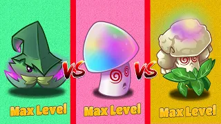 Hypno Shroom VS Caulipower VS Enchant Mint - Pvz 2 Plant VS Plant