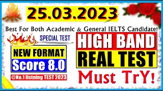 IELTS LISTENING PRACTICE TEST 2023 WITH ANSWERS | 25.03.2023