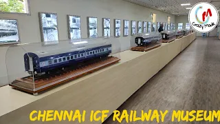 INDIAN TRAINS ICF MUSEUM|Engine & Coach All train miniature model detail walkaround|Crazymade