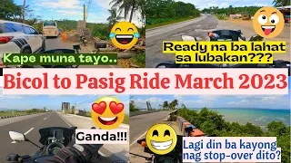 Bicol to Pasig Ride March 2023 via Tagkawayan, Quezon/Lubakan Ride 2023/Yamaha Nmax 155