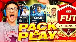 Pack & Play VS Champs with TOTS Lozano!! We packed Mbappe again!