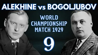 Alekhine vs Bogoljubov | World Championship Match 1929 | Round 9